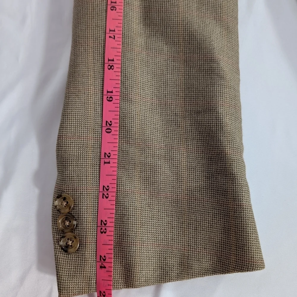 Ermenegildo Zegna Men's Classic Silk & Cashmere Blend Brown Blazer Size 46R
